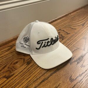 Titleist White and Mesh Golf Cap